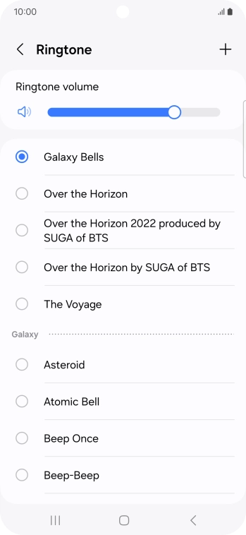 Press the required ring tones to hear them.