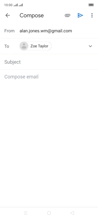 Press Subject and key in the required subject.