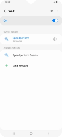 Press the Home key to return to the home screen.