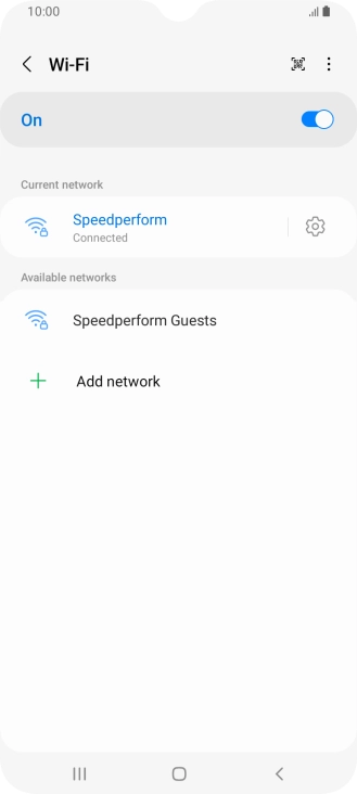 Press the Home key to return to the home screen.