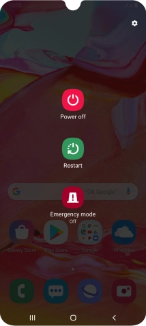 Press Power off.