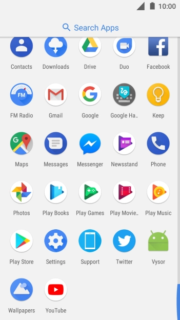Press Play Store.