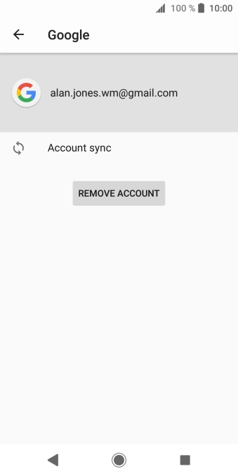 Press Account sync.