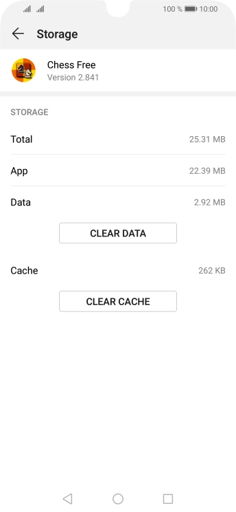 Press CLEAR CACHE.