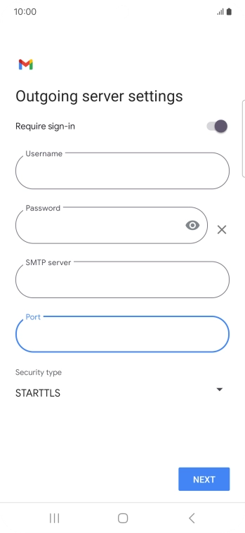 Press the drop down list below 'Security type'.