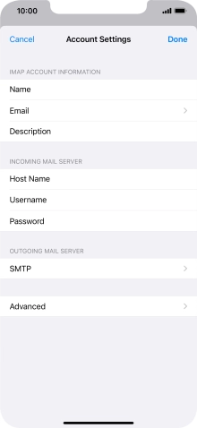 Press SMTP.