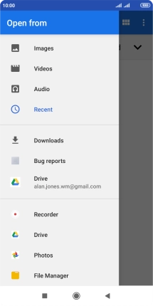 Press Images and go to the required folder.