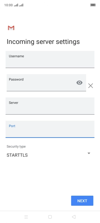 Press the drop down list below 'Security type'.