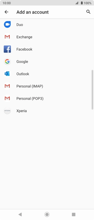 Press Google.