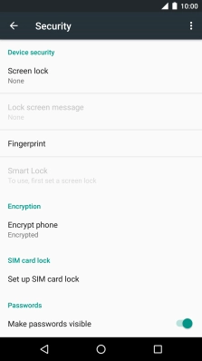 Press Screen lock.