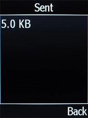 The outgoing data usage is displayed.