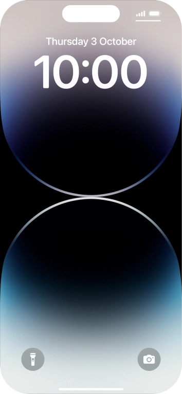 Press and hold anywhere on the lock screen. Press and hold anywhere on the lock screen.