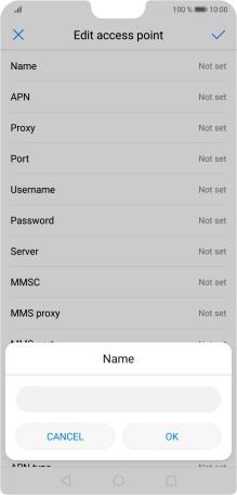 Key in O2 UK Internet and press OK.