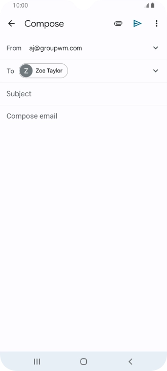 Press Subject and key in the required subject.