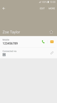 Press the Home key to return to the home screen.