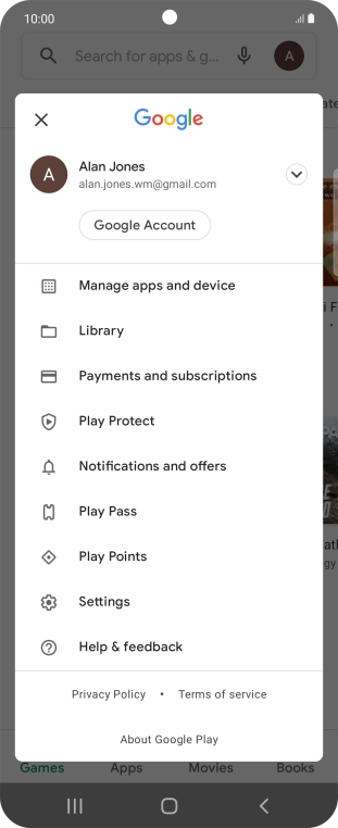 Press Settings. Press Settings.