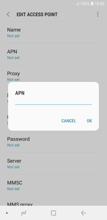Key in wap.o2.co.uk and press OK.