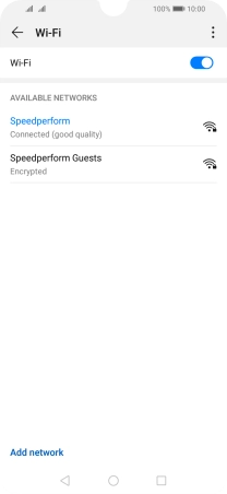 Press the Home key to return to the home screen.