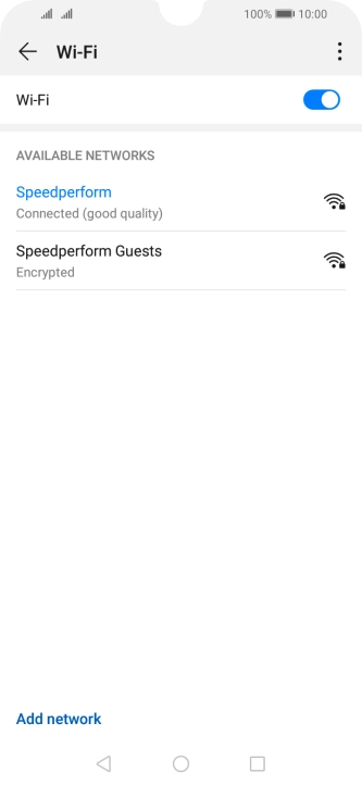 Press the Home key to return to the home screen.