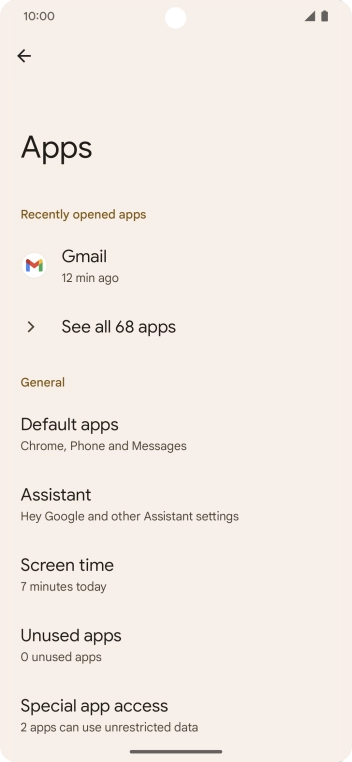 Press See all apps. Press See all apps.