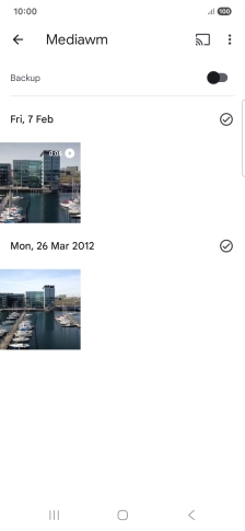 Go to the media content you want to cast from your phone.