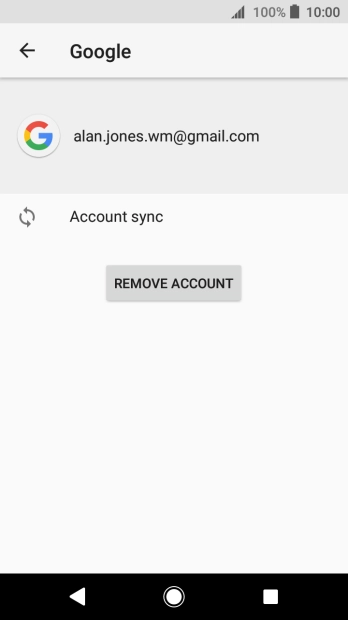 Press Account sync.