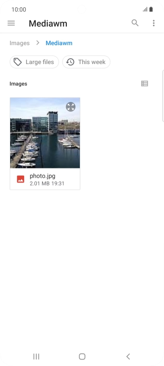 Press the required file.