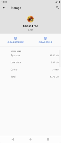 Press CLEAR CACHE.