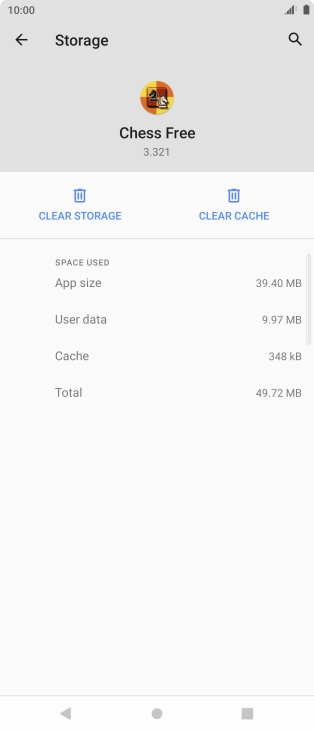 Press CLEAR CACHE.