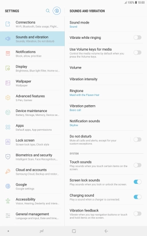 Press the Home key to return to the home screen.