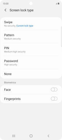 Press Fingerprints.