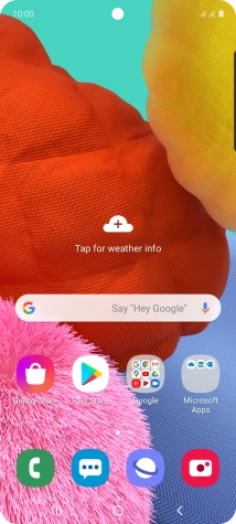 Slide your finger upwards on the screen.