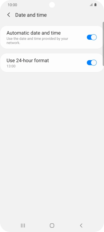 Press the Home key to return to the home screen.