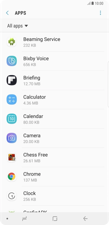 Press the Home key to return to the home screen.
