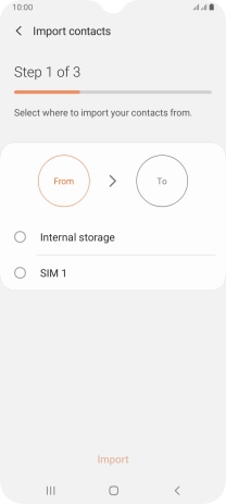 Press the required SIM.