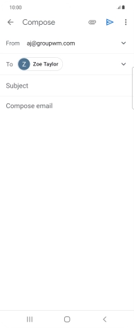 Press Subject and key in the required subject.