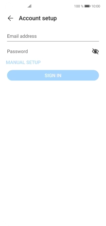 Press Email address and key in your email address.