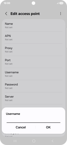 Key in o2 and press OK.