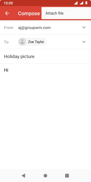 Press Attach file. Press Attach file.