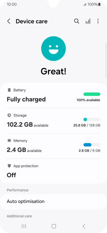 Press Battery.
