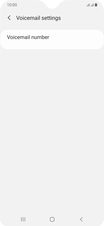 Press Voicemail number.