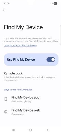 Press the Home key to return to the home screen.