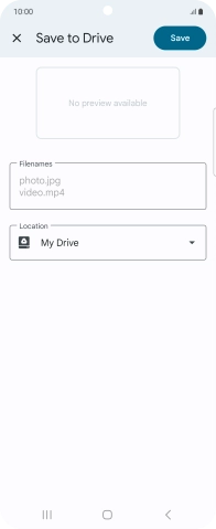 Press the field below 'Location' and go to the required folder.