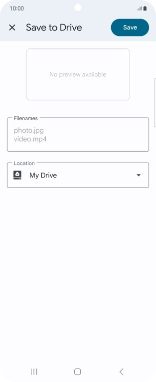 Press the field below 'Location' and go to the required folder.