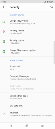 Press the Home key to return to the home screen.