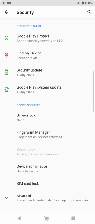 Press the Home key to return to the home screen.