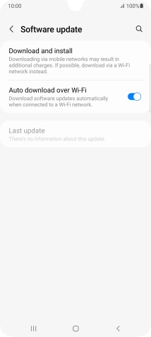 Press Download and install. If a new software version is available, it's displayed. Follow the instructions on the screen to update the phone software.