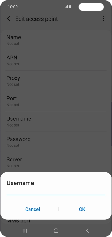 Key in o2 and press OK.