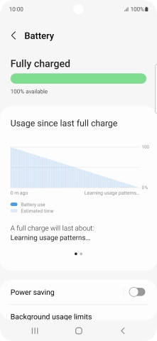 Press Power saving.