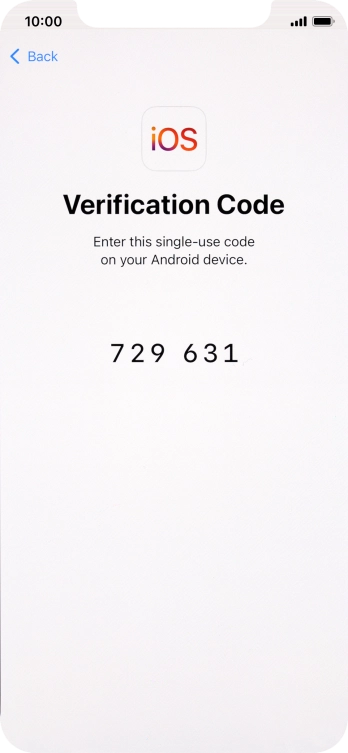 Follow the instructions on the screen and in the 'Move to iOS' app to transfer the content from the Android phone to your phone and set up your phone and prepare it for use.